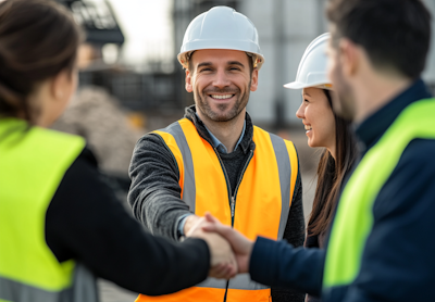 Erfolgreiche Geschäftsentwicklung mit professionellem Team in modernen Büroräumen